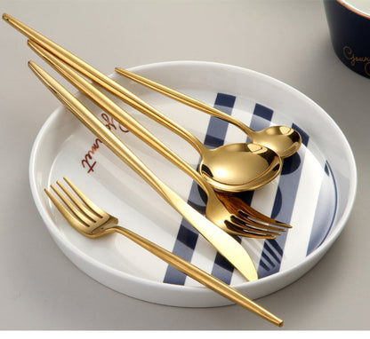 Luxury Gold Plated Tableware Set