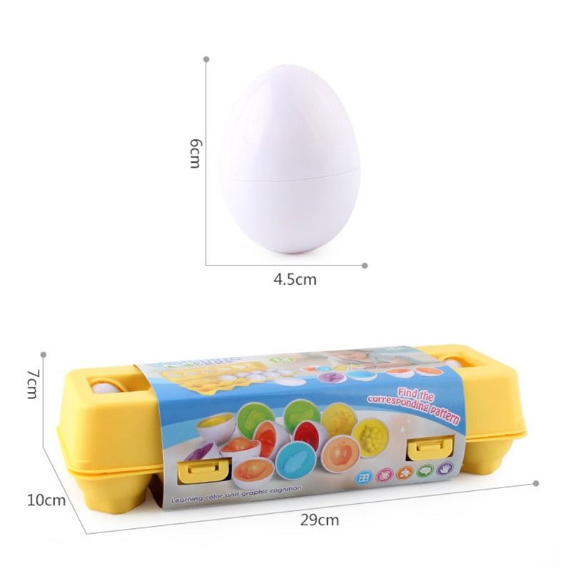 Colorful Learning Shape Eggs
