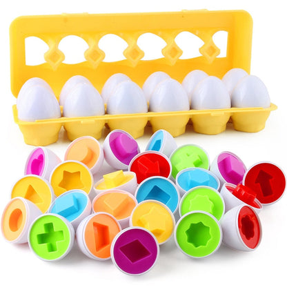 Colorful Learning Shape Eggs - Fesara