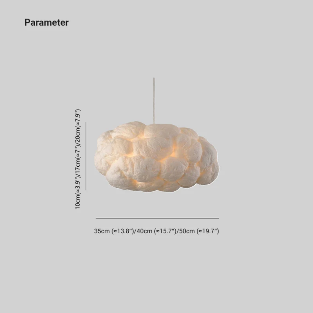 Modern White Cloud Shaped Pendant Light