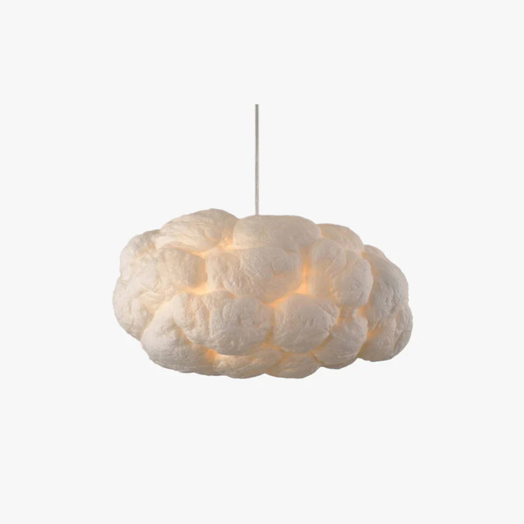Modern White Cloud Shaped Pendant Light - Fesara
