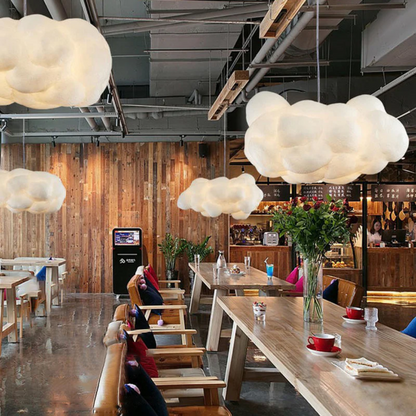 Modern White Cloud Shaped Pendant Light