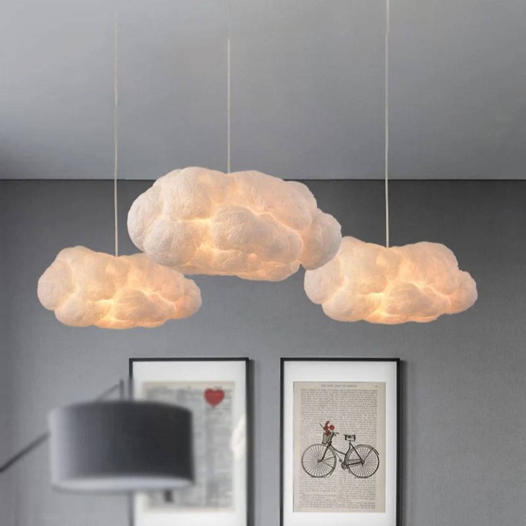 Modern White Cloud Shaped Pendant Light
