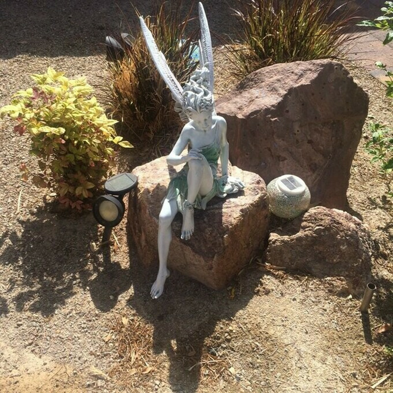 Magical Garden Fairy Figure - Durable Outdoor Decor Statue - Fesara