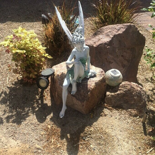 Magical Garden Fairy Figure - Durable Outdoor Decor Statue - Fesara