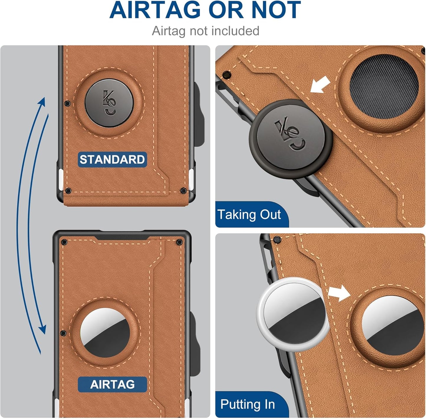 Men's Slim Leather RFID Wallet with Card Holder