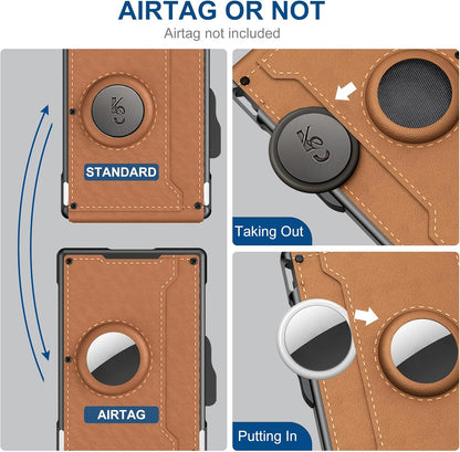 Men's Slim Leather RFID Wallet with Card Holder
