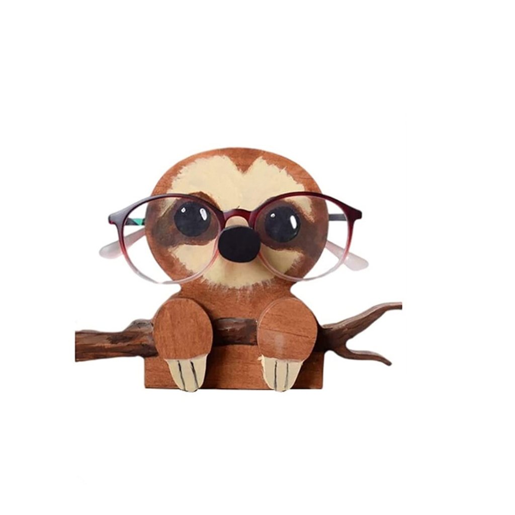Wooden Animal Glasses Holder