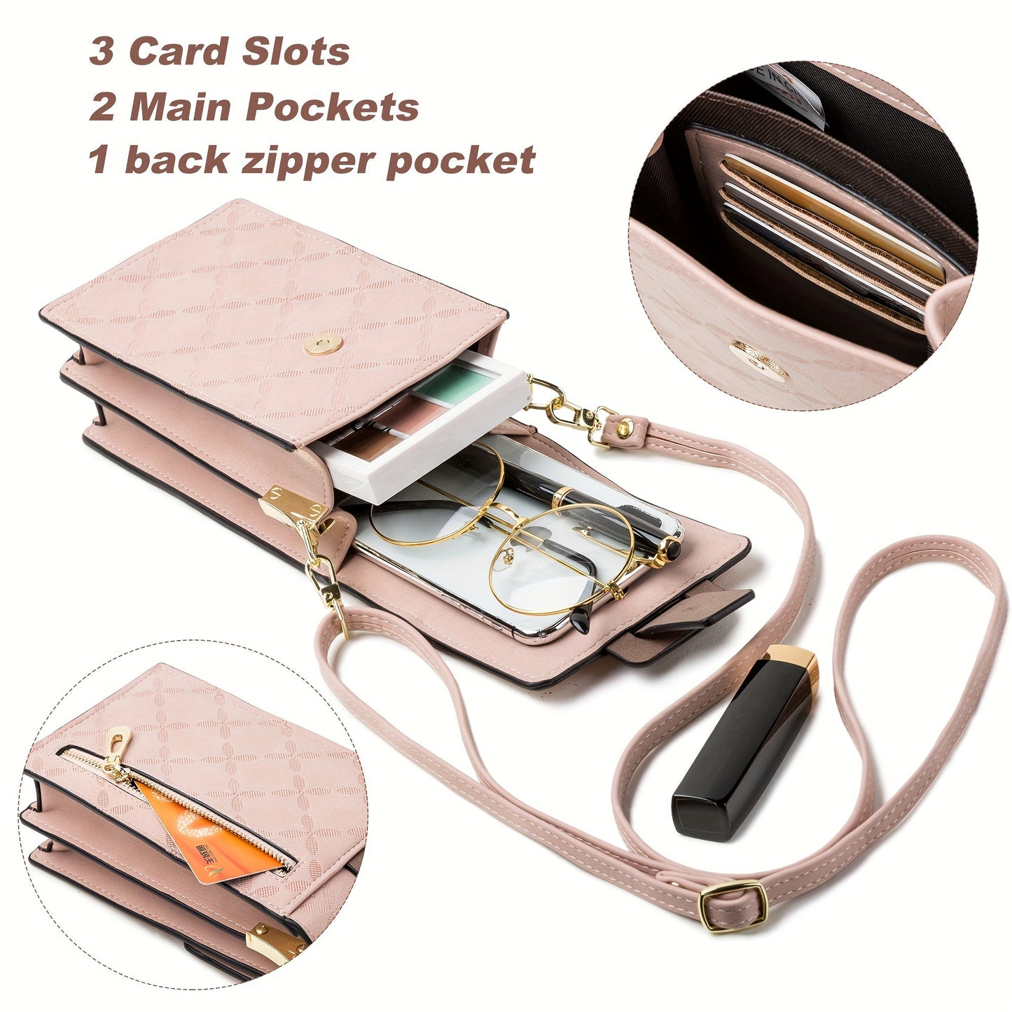 Small Secure Crossbody Purse for Women Travel