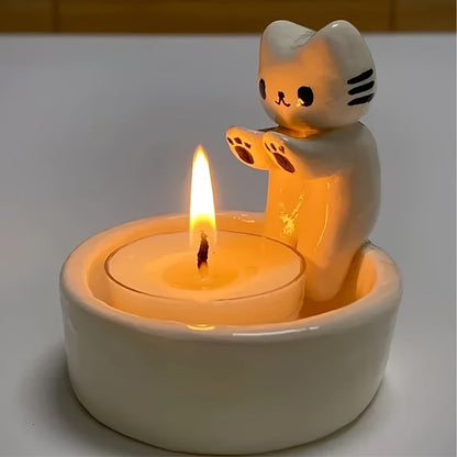 Cute Kitty Resin Storage Box Organizer