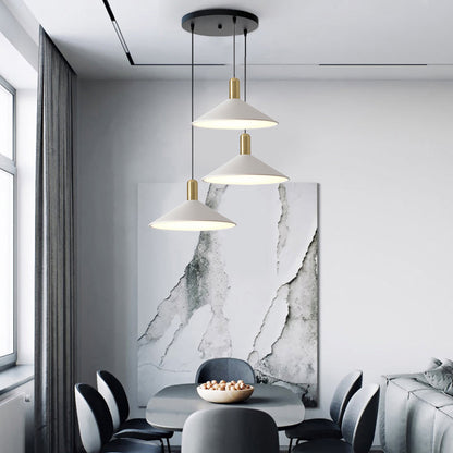 Contemporary Sleek Cone LED Hanging Light