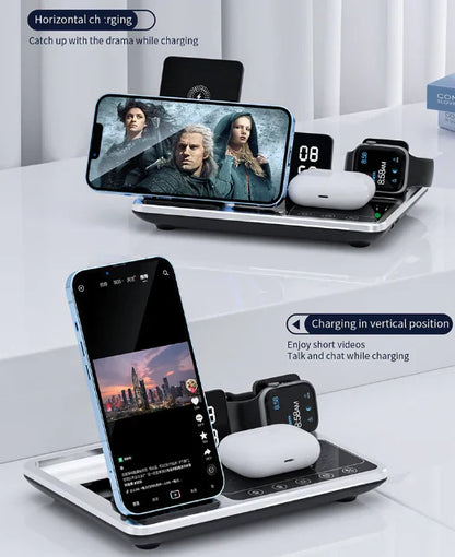 Quick 4-in-1 Wireless Charger for iPhone and AirPods