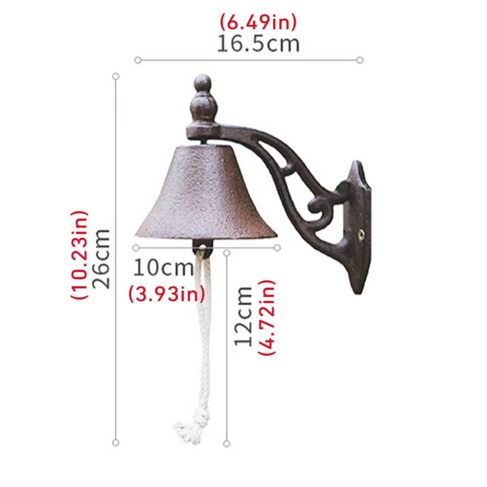 Rustic Metal Door Bell – Traditional Entryway Doorbell
