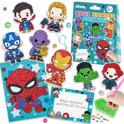 Sparkly Diamond Painting Kit for Kids - Anna
