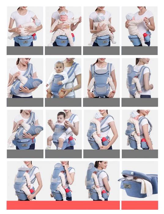 Comfortable Baby Sling with Pocket – Cotton Infant Carrier