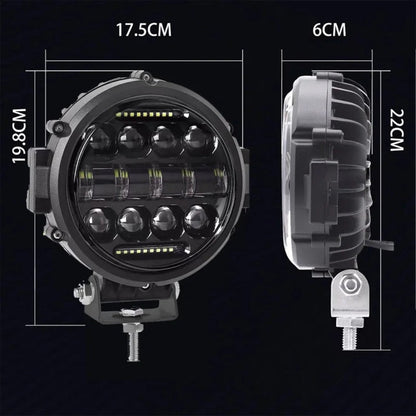 Bright 7 LED Offroad Fog Light Bar