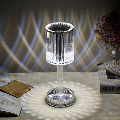 Elegant Glass Desk Lamp with Adjustable Brightness