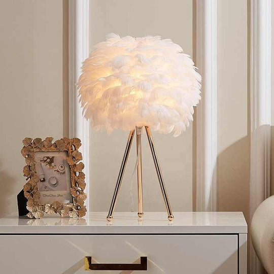 Soft Feather Dimmable Desk Lamp