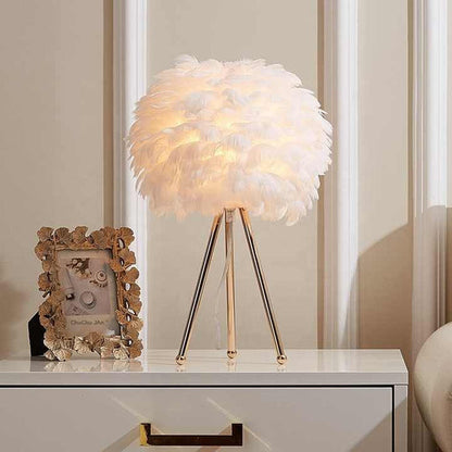 Soft Feather Dimmable Desk Lamp