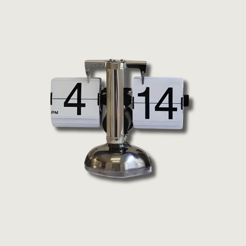 Vintage Style Flip Clock with Charm - Fesara