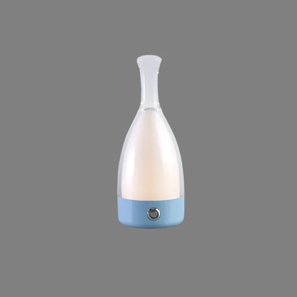 Elegant Glass Wine Bottle Desk Lamp