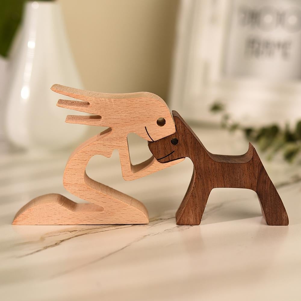 Unique Handmade Dog Statue Figurine