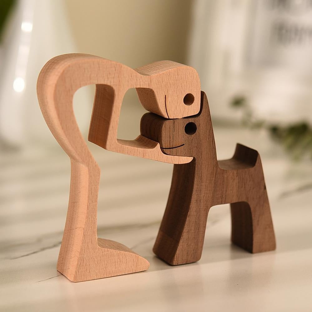 Unique Handmade Dog Statue Figurine