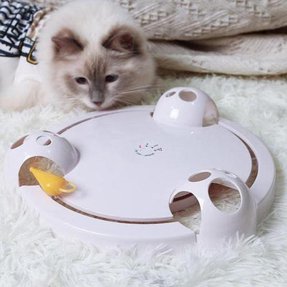 Fun Cat Teaser Toy with Interactive Mouse