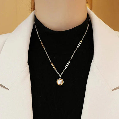 Classic Two Sided Roman Number Necklace