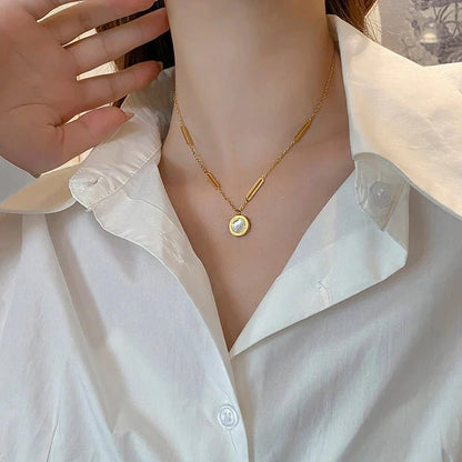 Classic Two Sided Roman Number Necklace