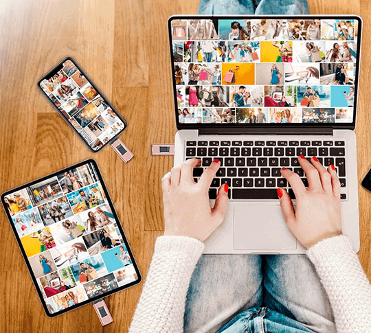 Portable Mobile Backup Storage Device for Phones & Tablets