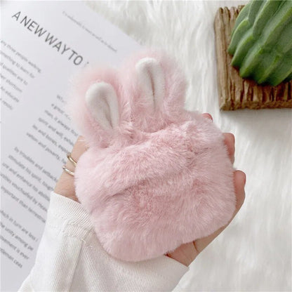Soft AirPods Covers with Cute Plush Ears