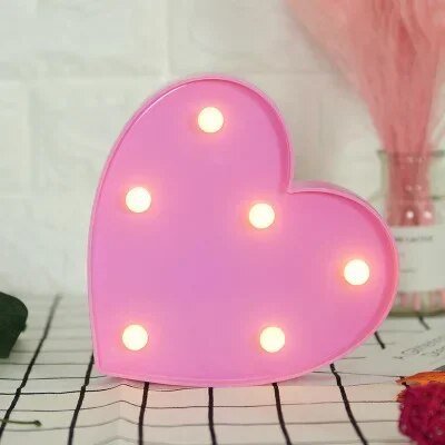 Lovely Heart Shaped Table Lamp