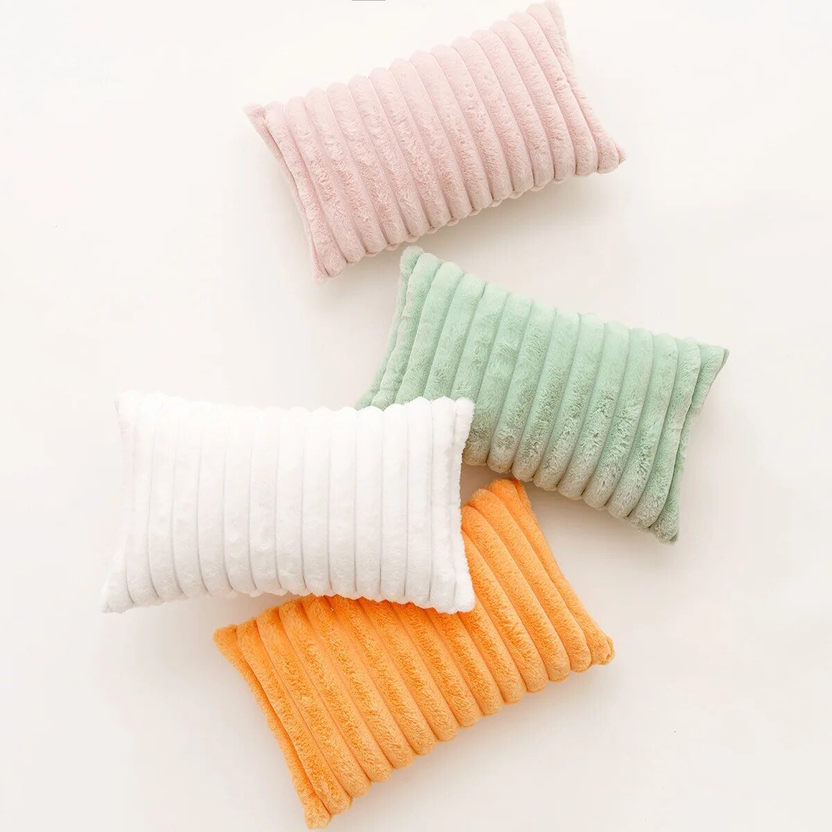 Soft Plush Pillowcases and Pillows Set