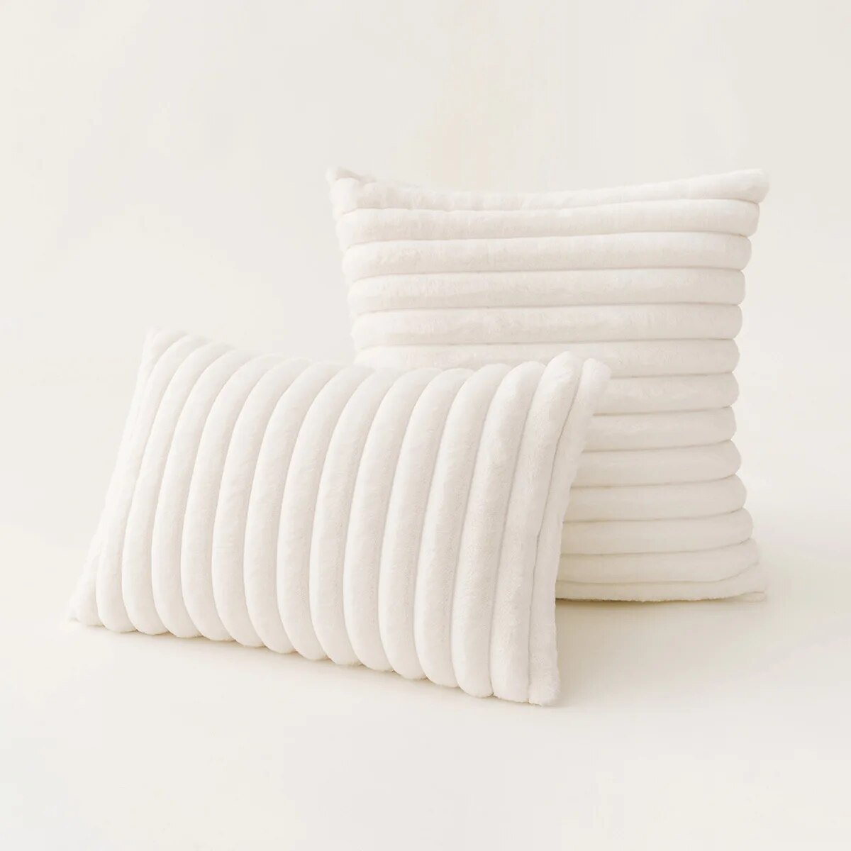 Soft Plush Pillowcases and Pillows Set