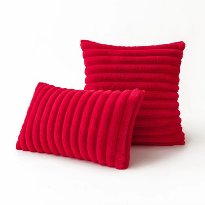 Soft Plush Pillowcases and Pillows Set