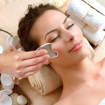 Relaxing Face Massage Stainless Steel Gua Sha Tool