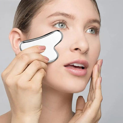 Relaxing Face Massage Stainless Steel Gua Sha Tool