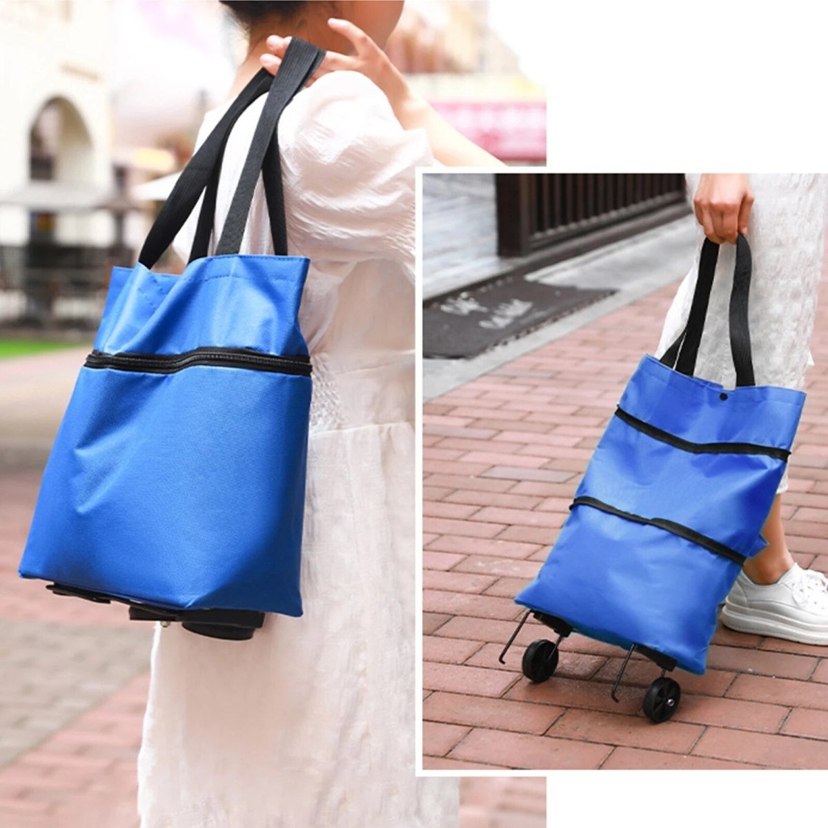 Fesara ShopEase Bag - Large Rolling Tote Bag
