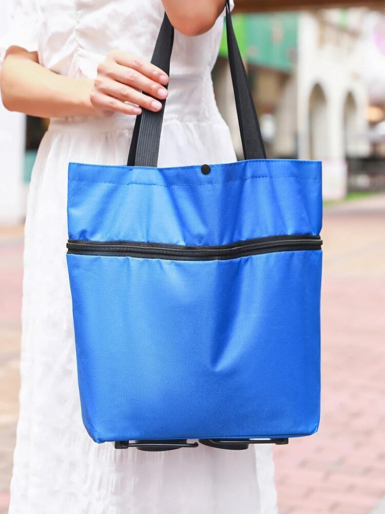 Fesara ShopEase Bag - Large Rolling Tote Bag - Fesara
