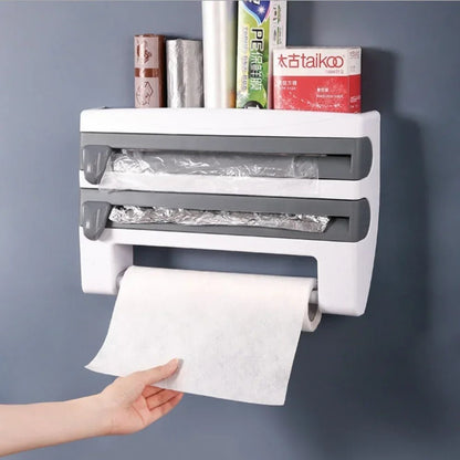 Compact Wrap Dispenser for Kitchen Roll and Foil