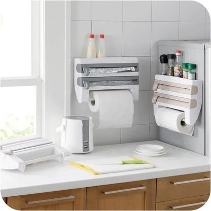 Compact Wrap Dispenser for Kitchen Roll and Foil