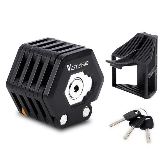 Easy Bike Lock with Secure Folding Mechanism - Fesara