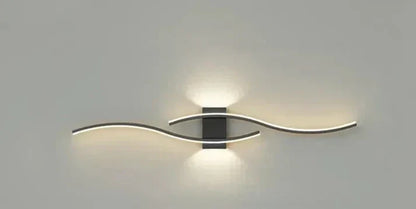 Sleek Wave LED Wall Lamp, Energy Efficient & Warm Glow - Fesara