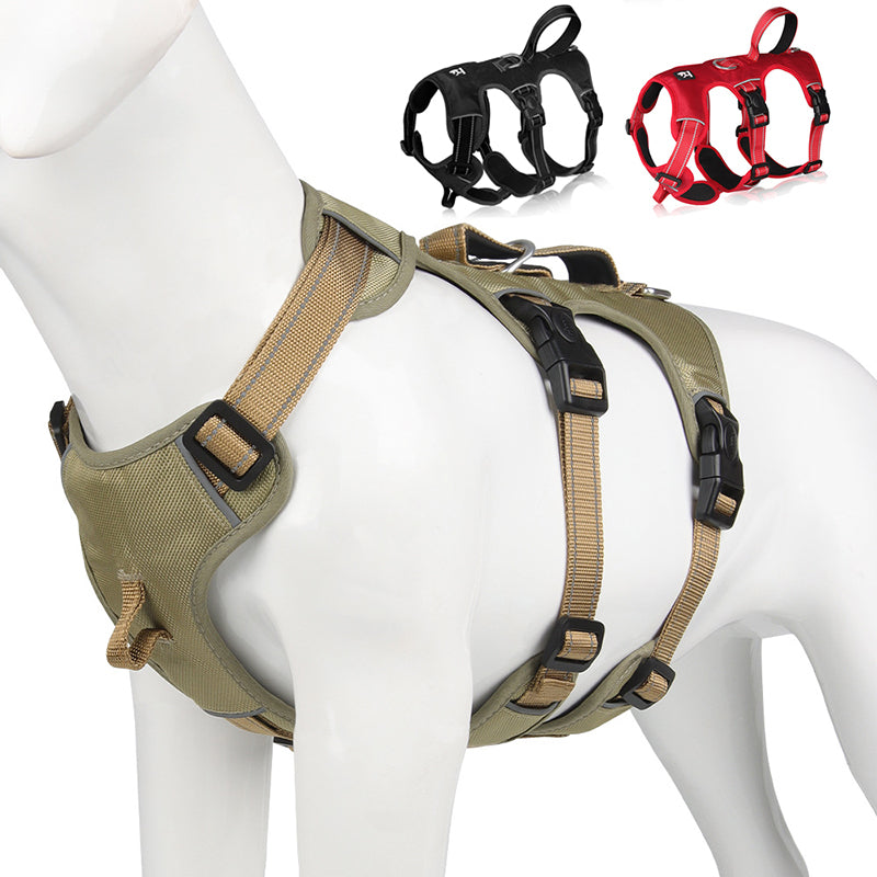 SafeWalk Adjustable Dog Vest – No Pull Reflective Harness
