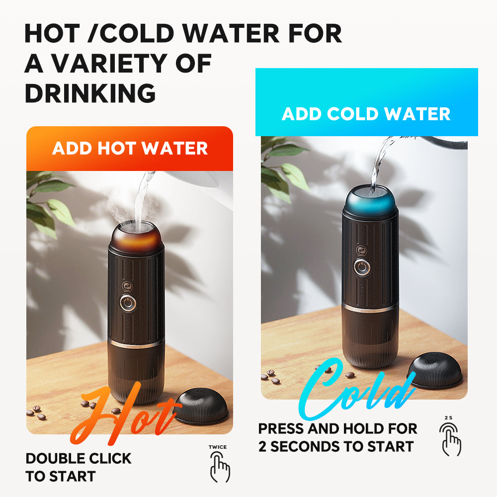 Compact Travel Espresso Machine with USB Charging