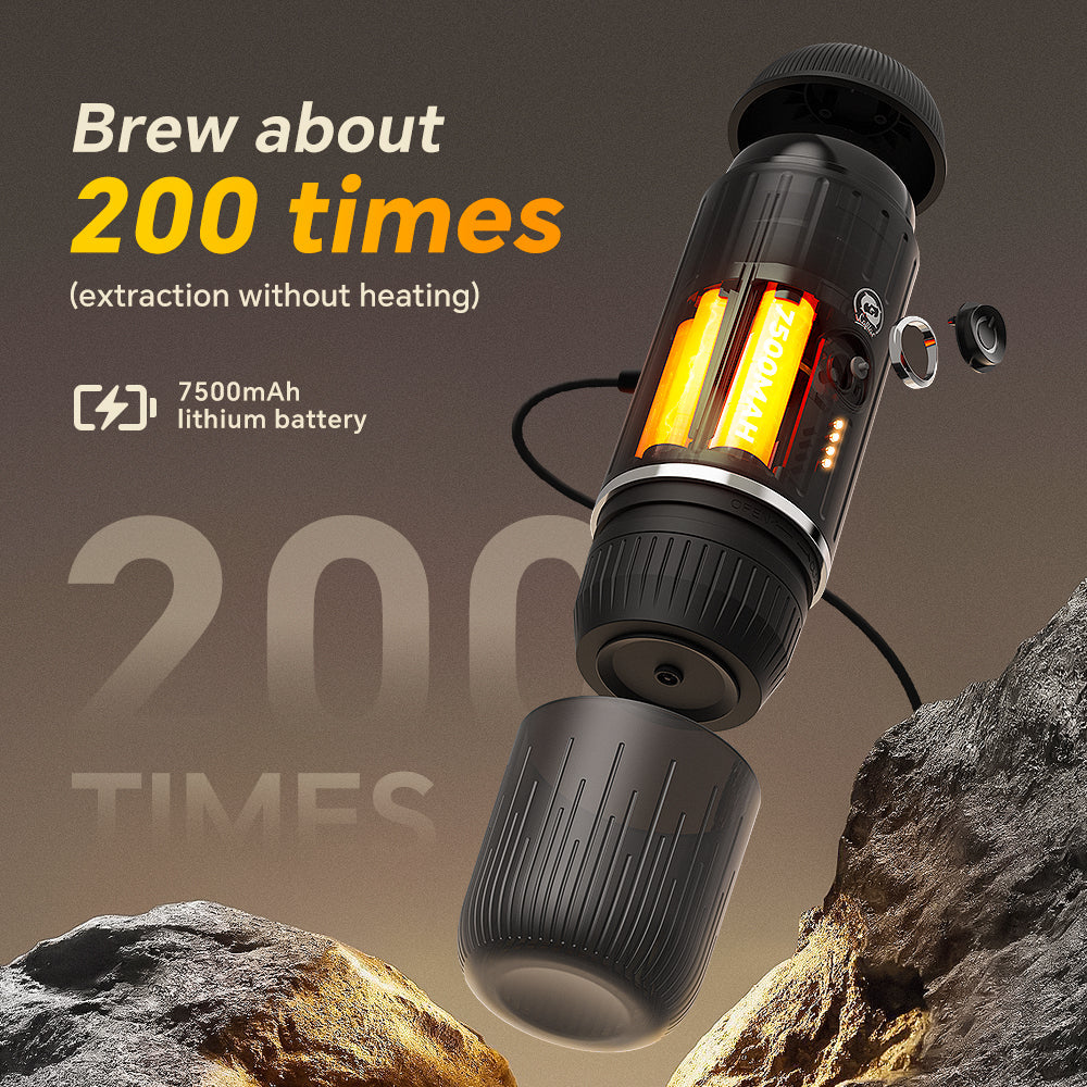 Compact Travel Espresso Machine with USB Charging