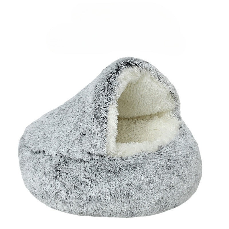 Variant image for CozyPaws - 2-in-1 Round Cat Bed & Winter Sleeping Bag for Ultimate Comfort-13