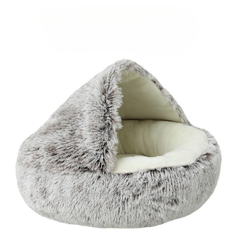 Variant image for CozyPaws - 2-in-1 Round Cat Bed & Winter Sleeping Bag for Ultimate Comfort-4