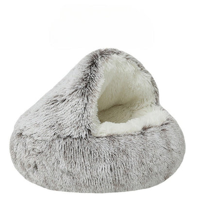 Variant image for CozyPaws - 2-in-1 Round Cat Bed & Winter Sleeping Bag for Ultimate Comfort-16